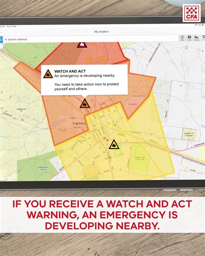 We understand there was some confusion about last night’s official warnings; what they meant and what action you should take. There are three warning levels, here’s a simple explanation: 🟡 Advice: Something is happening nearby. Stay informed and monitor conditions. 🟠 Watch and Act: An emergency is developing near you. Conditions may change quickly. Monitor the situation closely and prepare to take action. This may include getting ready to leave or leaving early if that’s your safest option. 🔴