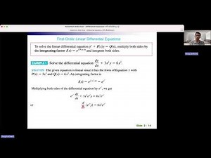 Lecture 1- 1st Order Linear Differential Equations