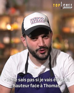 "Je vais prendre un tabouret pour être à la hauteur" De retour dans la compétition, Merouan tacle gentiment son adversaire du jour : Thomas. #TopChef, le Chef des chefs, mercredi à 23.35 | Top Chef M6
