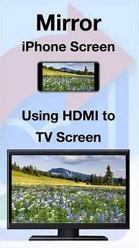Mirror iPhone Screen Using HDMI to TV Screen #travel #tutorial #smartphone