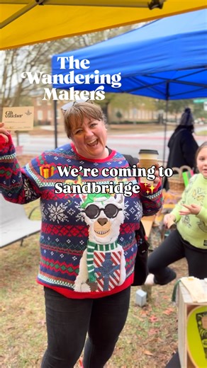 The Wandering Makers on Instagram: "🤩 Tomorrow’s the day! 🎄✨ We’re bringing the holiday magic to Sandbridge Farmhouse for our Holiday Bazaar from 10 AM – 2 PM, and we’ve packed the day with all your favorite Wandering Makers fun: 🎁 Ugly Sweater Contest — Winner announced at 12 PM (noon)! One festive champion will take home a $50 gift card to spend at the market 🤩 📚 The Wandering Library — Pull a card, discover a story, take a book home. ✨ 🎟️ Shop-to-Win Raffle — Every single purchase earns