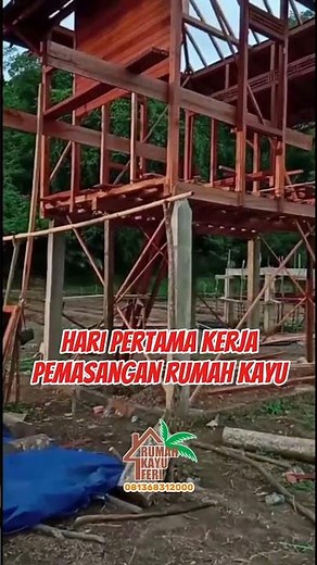 Initial installation of a 3x5 M² wooden house #makingawoodenhouse #minimalisthouse #feriwoodenhouse