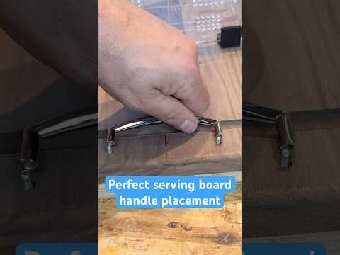 Perfect placement jig for serving board handles #woodworking #workshop #woodworkingjig