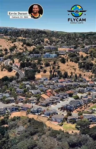 Kevin Durant owns a $6 million home with amazing views in Oakland, California #house #usa #livmiami #penthouse #billionairebunker #island #luxury | Viola Hand
