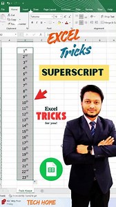 9K views · 67 reactions | Excel Superscript Tricks #reels #excel #exceltips #exceltricks #exceltipsandtricks #ExcelTraining #ExcelTutorial #msexcel #msexceltips #msexceltricks #msexceltraining #msexcelshortcutkeys #excelformula #Microsoft #excel365 #PowerBI #reelsviralシ #viralreelsシ #reelsoftheday #trendingreel #techtips #tipsandtricks #technology #highlightsシ゚ #likeforlikes #computertraining #techhome | Tech Home | Facebook