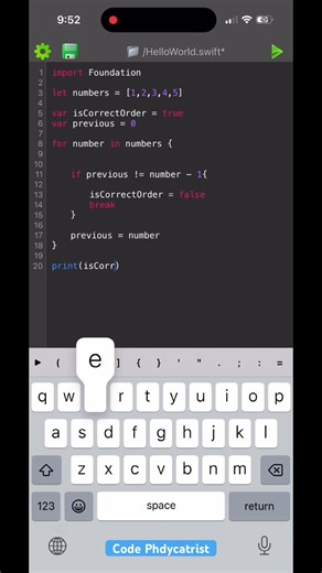 How to find correct assending order array using swift language || DSA
