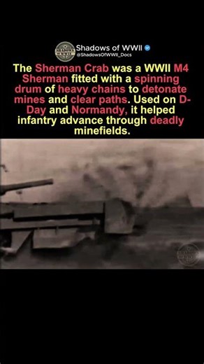 WWII’s Mine-Sweeping Marvel: The Sherman Crab Tank