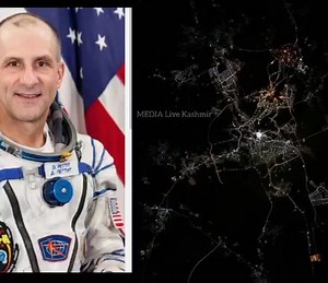 Seen from 400 km above Earth, the holy city of #Mecca illuminates the desert night — and at its heart, the #Kaaba appears as a radiant glow. #NASA astronaut Don Pettit shared the extraordinary view from the ISS, leaving viewers awestruck. 📸 astro_pettit / Instagram #SaudiArabia #mecca #space #ISS #kaaba ❤️❤️❤️❤️❤️❤️❤️ | Tral Ki Aawaaz