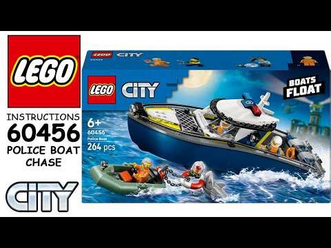 How to build LEGO City 60456 - Police Boat Chase (Step-by-Step Tutorial)