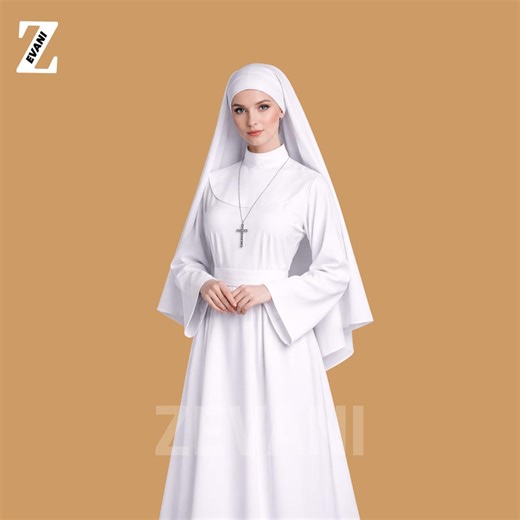 Traditional Nun Habit for Women – Catholic Nun Dress, Church Vestment, Nuns Outfit, Modest Religious Clothing - Etsy