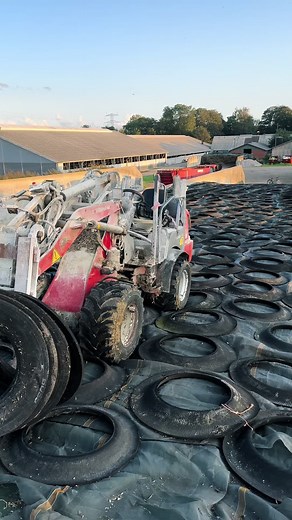Forklift Moving Industrial Mulch Material Outdoors