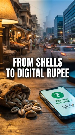 How Money Evolved in India | From Shells to Digital Rupee #shorts #money