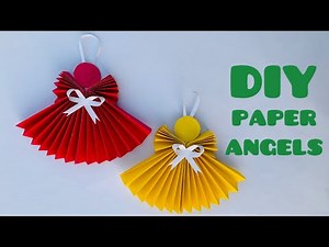 Easy Paper Angels 👼 for Christmas 🎄| DIY Origami Angel Decoration Tutorial