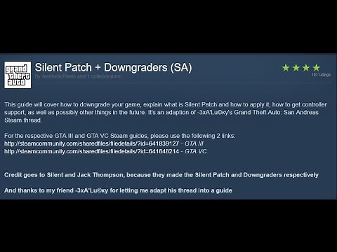Grand Theft Auto: San Andreas Silent's Patch & Silent's ASI Loader instalation