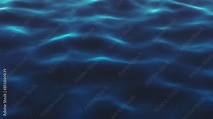 Abstract Digital Ocean Surface Background/ Animation of an abstract background with quiet digital ocean surface waving slowly