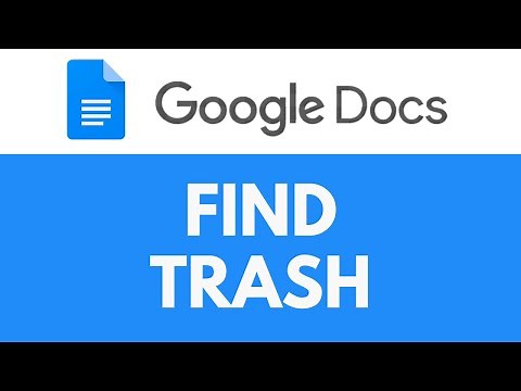 How To Find Trash in Google Docs | Restore Google Docs Files | Google Docs Tutorial