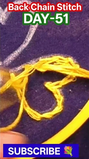 Back Chain Stitch # #rahanashreehomemaker #handbroidery #embroidery #diy
