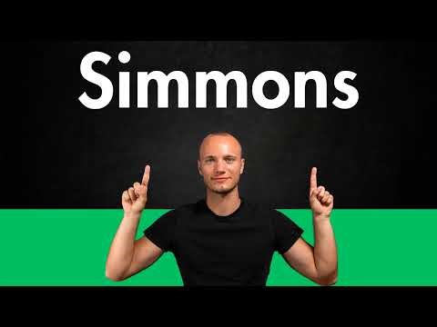 How to Pronounce SIMMONS (Correctly)