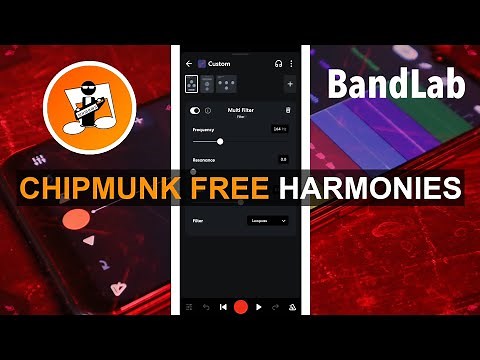 How to remove the chipmunk effect from vocal harmony fx in Bandlab