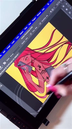 Portable art power with @marikaboniuk ✨Smooth drawing on the XP-Pen Artist 12 3rd.