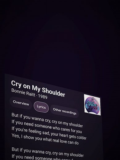Cry on My Shoulder by Bonnie Raitt: A Nostalgic Music Journey
