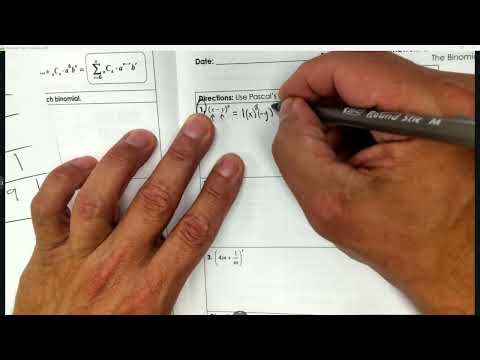 Math 3 Pascal's Triangle HW