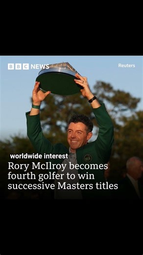 Golfer Rory McIlroy has joined Jack Nicklaus (1965-66)