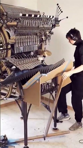 This Mechanical Monster Plays Beautiful Music 🤖🎶 #musicshorts