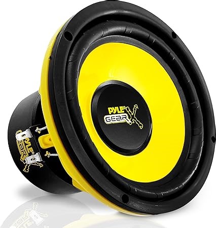 Pyle 6.5 Inch Mid Bass Woofer Sound Speaker System - Pro Loud Range Audio 300 Watt Peak Power w/ 4 Ohm Impedance and 60-20KHz Frequency Response for Car Component Stereo PLG64