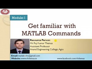 Lecture-3: Get familiar with MATLAB commands (Hindi/Urdu)