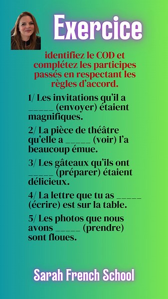 Maîtriser le participe passé avec l'auxiliaire avoir