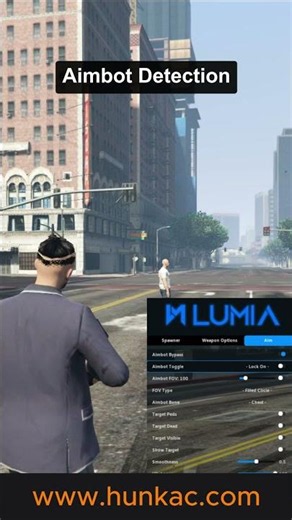 Fivem Anti Aimbot & Wallhack Detection | HUNK-AC #shorts #fivemhighlights #fivemanticheat