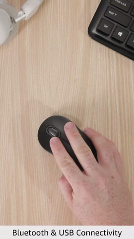 Logitech Signature M550 Wireless Mouse - for Small to Medium Sized Hands, 2-Year Battery, Silent Clicks, Bluetooth, Multi-Device Compatibility - Black