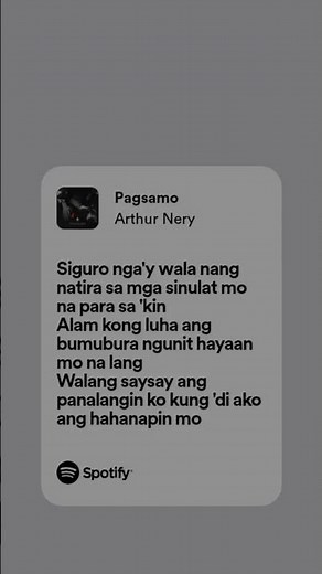 [Pagsamo] Arthur Nery lyrics