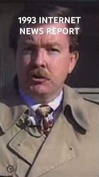 NEWS REPORT ON INTERNET FROM 1993. #internet#world#technology#computer#science#website