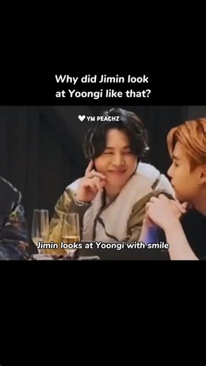Why Did Jimin Look At Yoongi Like That? #yoongi #jimin #yoonmin #suga #yoonminshorts