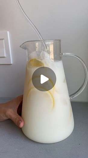 Yumna | Feel Good Foodie | This creamy lemonade is such a fun twist on regular lemonade! Just add sweetened condensed milk and enjoy! 🍋🍋 #creamylemonade #lemonade... | Instagram