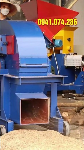 Biến gỗ tạp thành tiền chỉ cần băm nhỏ I Máy băm gỗ 5T