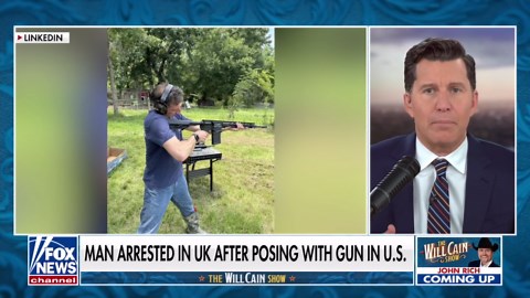 UK man arrested after posting photos posing with guns during US visit