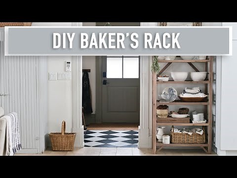 Antique Inspired DIY Baker's Rack Building Plans