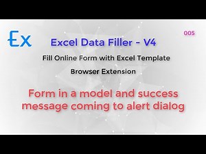 EDF4 - (05) Form is shown in the popup modal and success message is shown in alert dialog