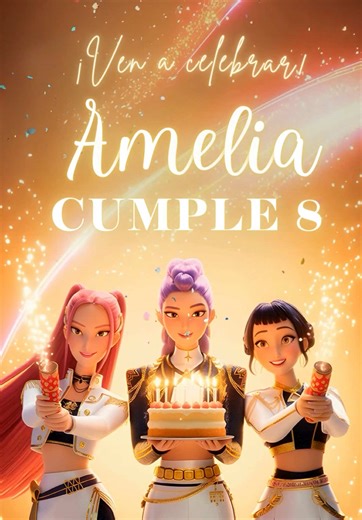 Cumpleaños de las Guerreras del Kpop: Invitación Única