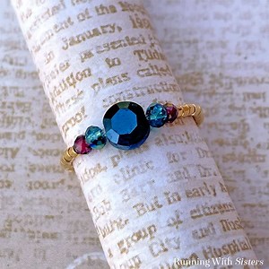 How To Make A Beaded Stretch Ring - Running With Sisters