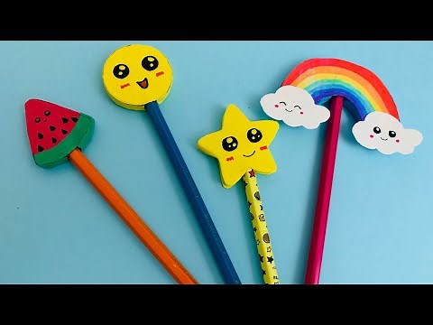 How to make pencil topper using cardboard | DIY Pencil topper |paper craft