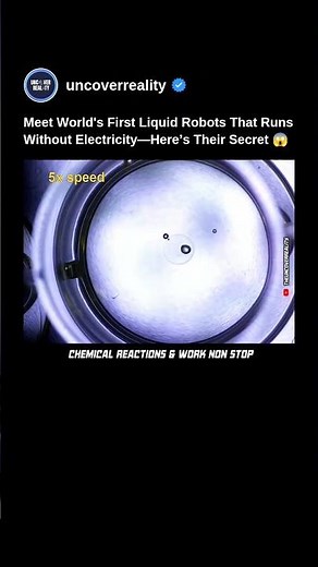 Meet World's First Liquid Robots That Runs Without Electricity. Here's Their Secret 😱 #robot #shorts