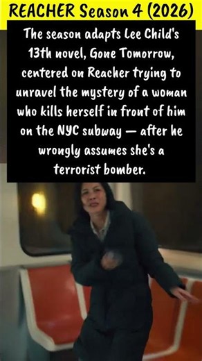 Reacher Season 4: Woman Kills Herself on NYC Subway! 😱 #reacher #action #shorts