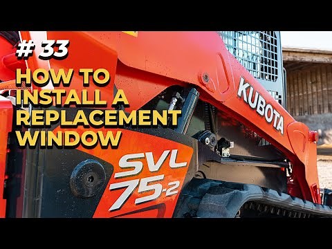 Skid Steer Window Replacement Using A Polycarbonate Window Made By SHIELDS 🛡️