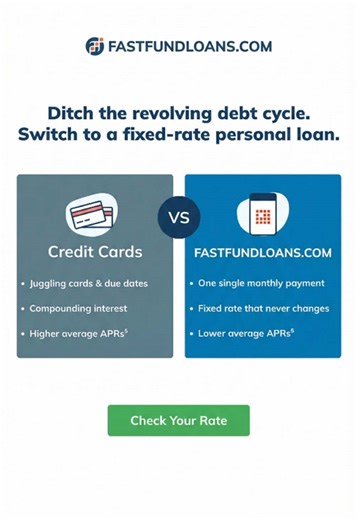 Multiple cards. Different due dates. One simple loan. One monthly payment. Tap to check your rate. #loanapproval #personalloan #LoanTips