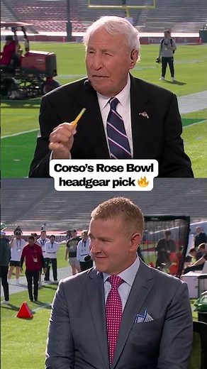 Lee Corso's Ohio State vs. Oregon Rose Bowl headgear pick 🌹