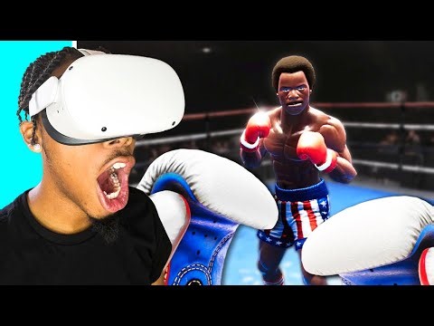 FIGHTING APOLLO CREED IN A VIRTUAL REALITY BOXING GAME!!! (CRAZY)